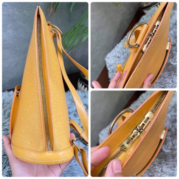 🤗CUTE💛Auth Louis Vuitton Yellow Epi Backpack 🎒 - Picture 12 of 16
